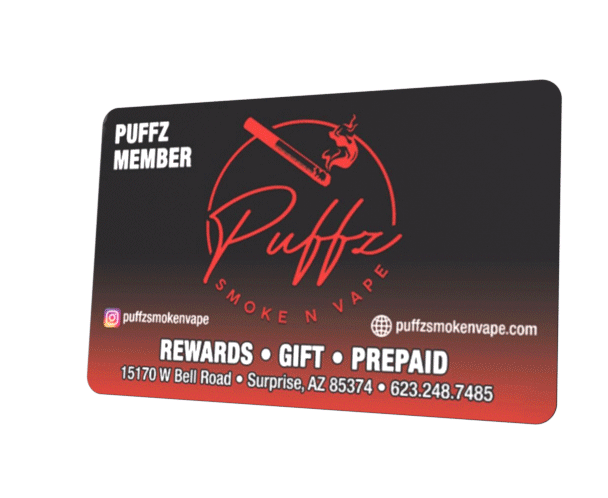 Puffz Member rewards, gift, and prepaid card